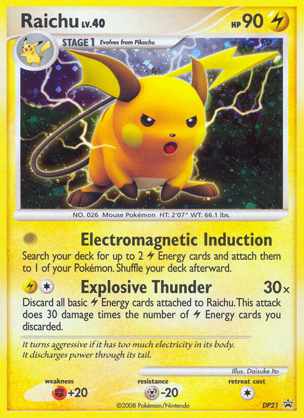 Raichu (DP21) [Diamond & Pearl: Black Star Promos]