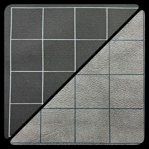CHX 97480 Megamat: Two-Color Vinyl Game Mat - Black Grey 1" Square Pattern
