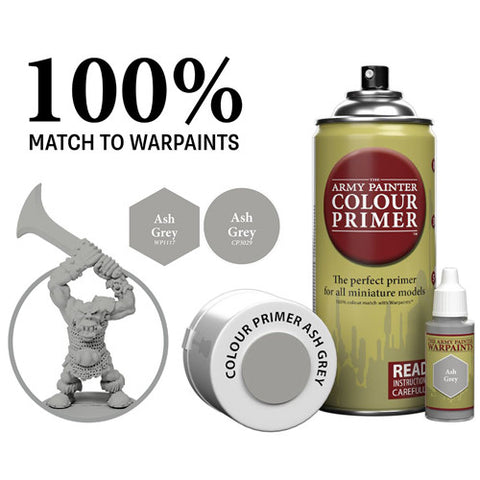 Army Painter Color Primer: Ash Grey (400ml)