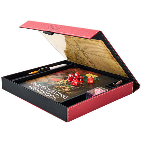 Dragon Shield: Player Companion RPG Accessory Box & Dice Tray - Blood Red