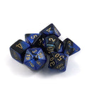 CHX 26435 Black Blue/Gold Gemini Polyhedral 7 Die Set