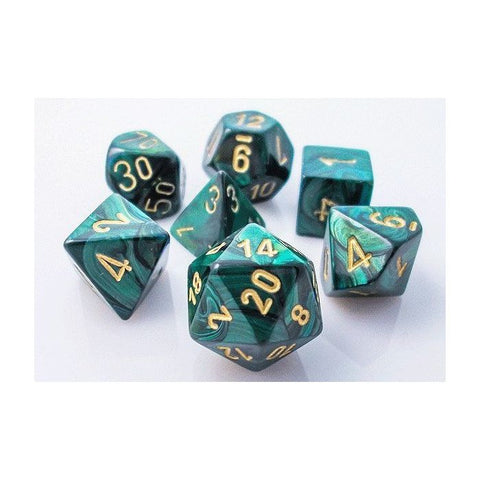 CHX 27415 Scarab Jade/Gold Polyhedral 7-Die Set