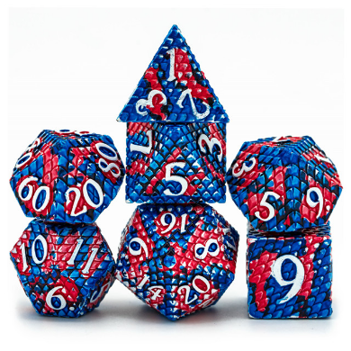 FBG4247 Coral Reef Dragon Scale (Polyhedral Dice Set)