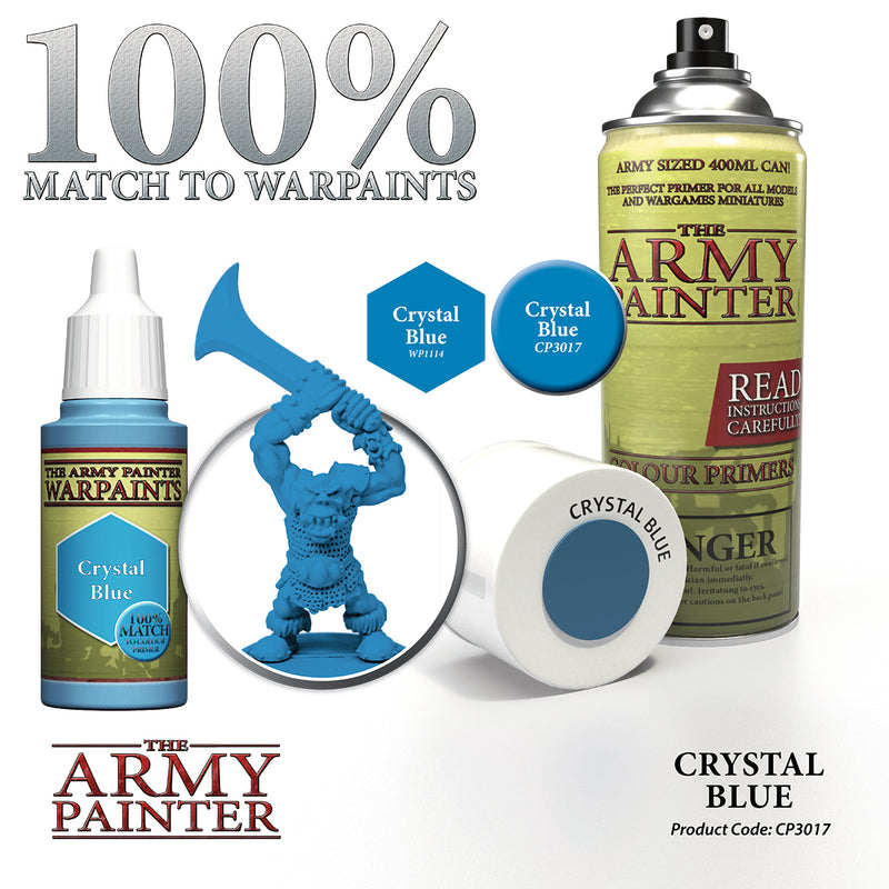 Army Painter Color Primer: Crystal Blue (400 ml)