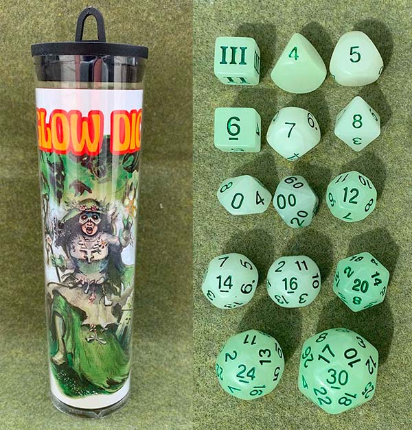 DCC RPG Dice: Glow Dice - Chaotic Wizard GMG6063