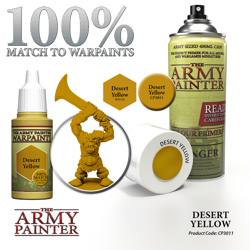 Army Painter Color Primer: Desert Yellow (400 ml)