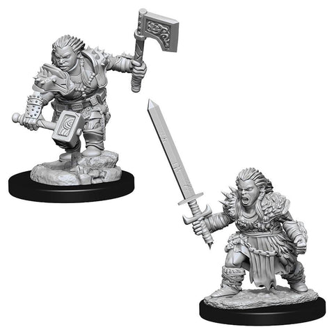 WZK 73694 Dwarf Female Barbarian