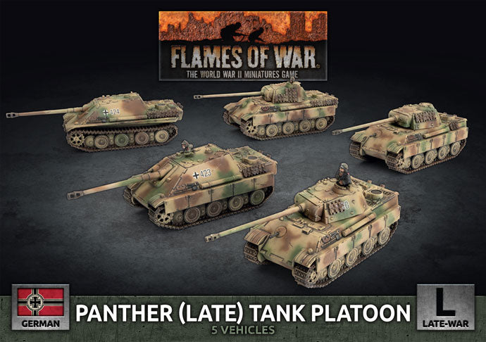 Flames of War - Panther (Late) Tank Platoon (GBX181)
