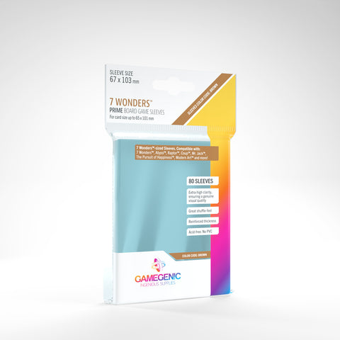 Gamegenic 7 Wonders Prime Board Game Sleeves