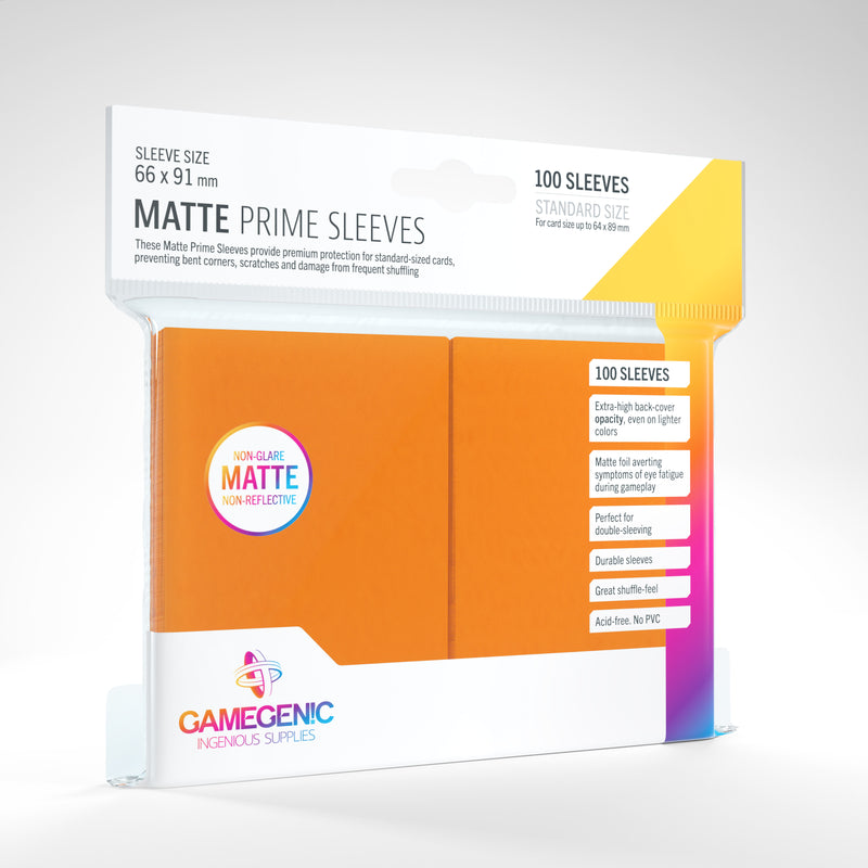Gamegenic Matte Prime Sleeves Orange