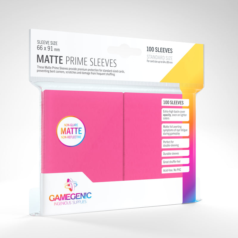 Gamegenic Matte Prime Sleeves Pink
