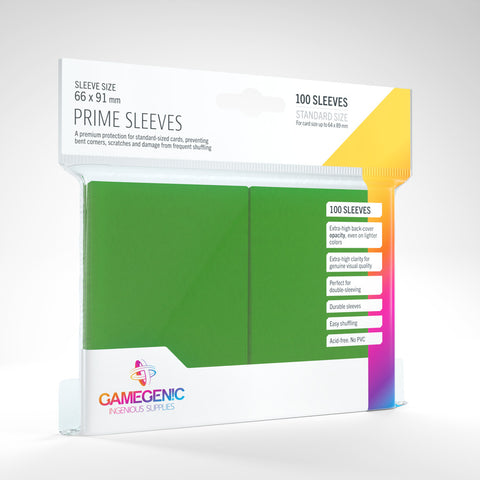 Gamegenic Prime Sleeves Green