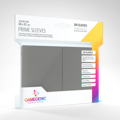 Gamegenic Prime Sleeves Dark Gray