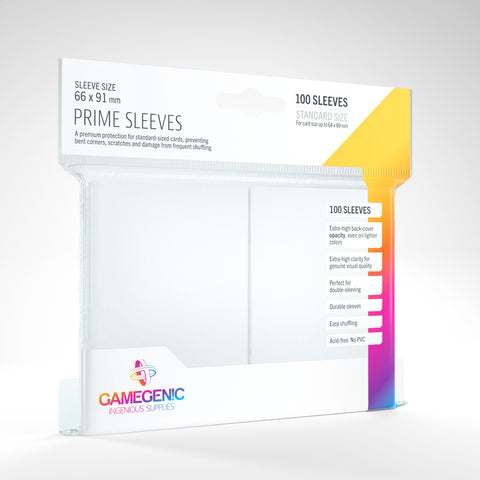 Gamegenic Prime Sleeves White