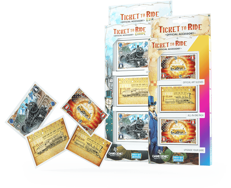 Ticket to Ride Art Sleeves