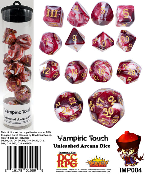 DCC RPG Dice: Unleashed Arcana Dice - Vampiric Touch IMP004
