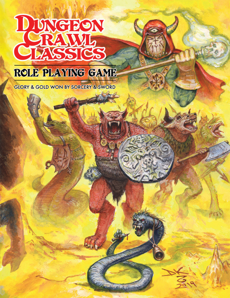 DCC RPG: GMG5070Y Dungeon Crawl Classics Core Book - Glory & Gold Won by Sorcery & Sword
