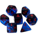 CHX 26458 Black Starlight/Red Gemini Polyhedral 7 Die Set