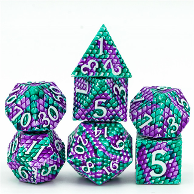 FBG4209 Lagoon Dragon Scale (Polyhedral Dice Set)