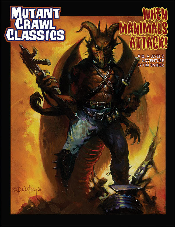 DCC RPG: Mutant Crawl Classics - When Manimals Attack (MCC