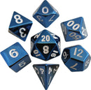 MET012 MDG Metal Poly Dice Set: Blue