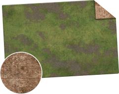 Monster Scenery - 6x4 Broken Grassland/Desert Scrubland Ungridded Mat