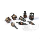 PHD2313 The Warrior 8 Dice Set - Steel Grey