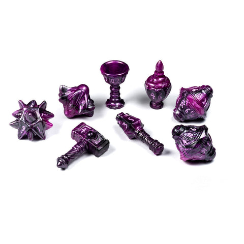 PHD2308 The Cleric 8 Dice Set - Vile Violet