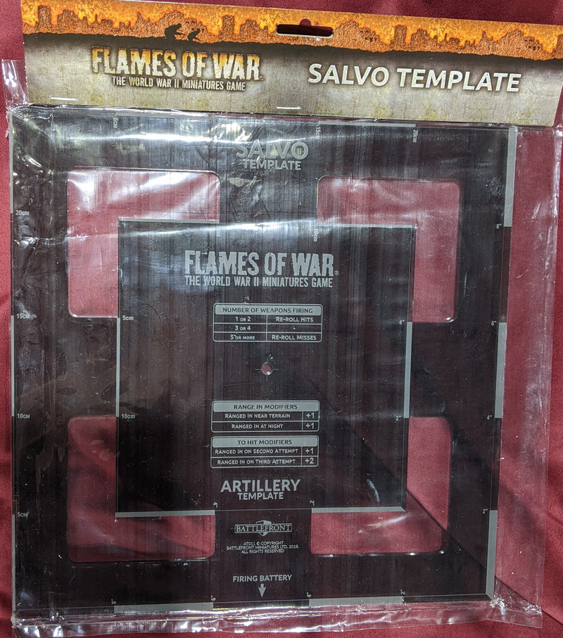 Flames of War Salvo Template