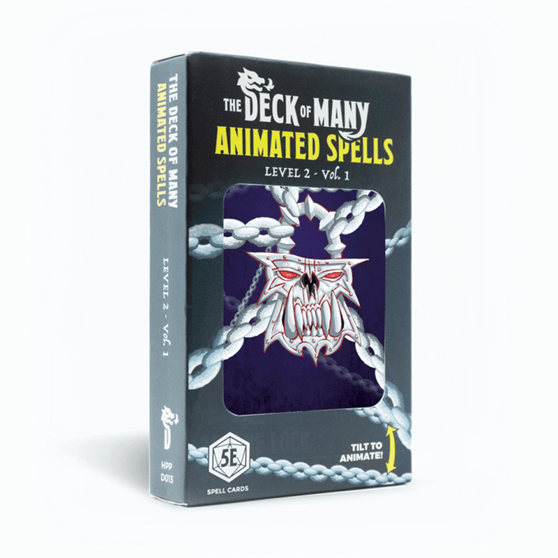 The Deck of Many: Animated Spell Cards - Level 2 Vol. 1