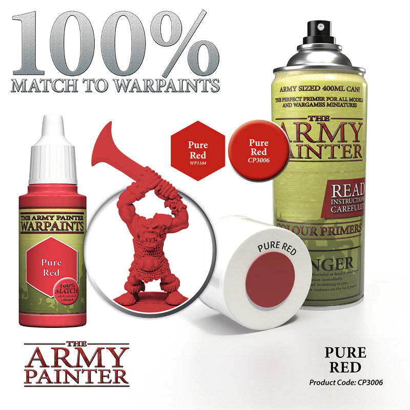 Army Painter Color Primer: Pure Red (400 ml)