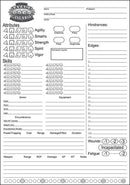 Savage Worlds Character Sheet Pad