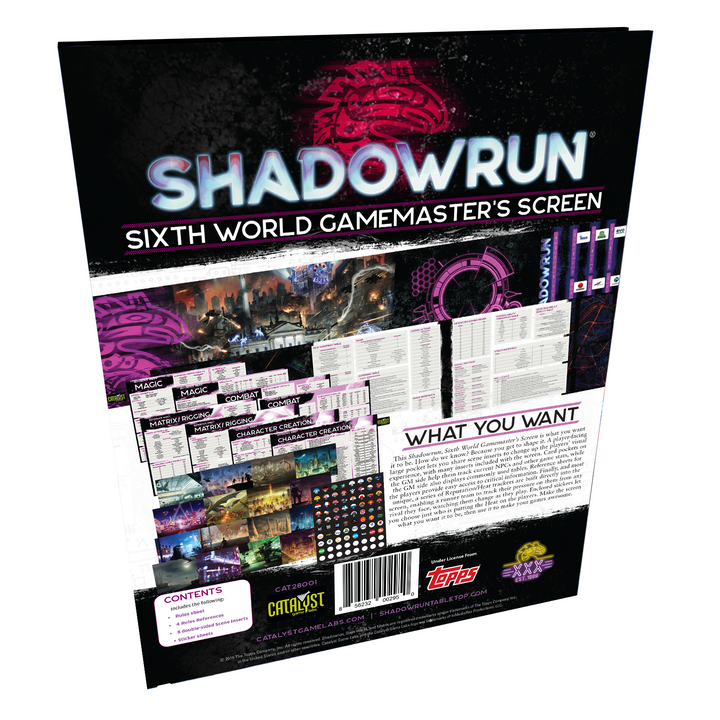 Shadowrun Sixth World RPG: Game Master's Screen