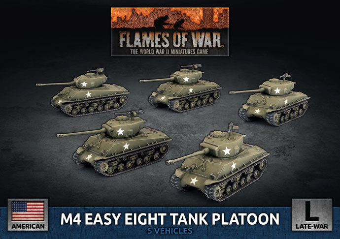 Flames of War - M4 Easy Eight Tank Platoon