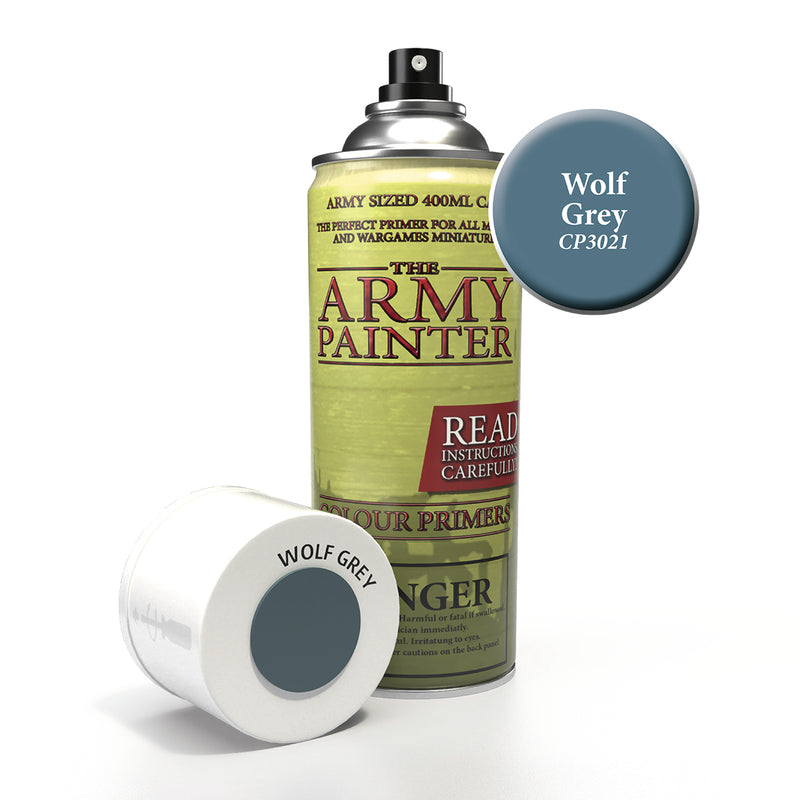 Army Painter Color Primer: Wolf Grey (400 ml)