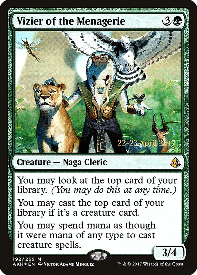 Vizier of the Menagerie  [Amonkhet Prerelease Promos]