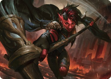 mtg baldur's gate art cards Karlach, Fury of Avernus Art Card (34) [Commander Legends: Battle for