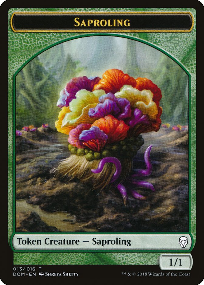 saproling mtg cards Token Pack for Magic the Gathering MTG: 4 pack 1/1 Saproling The Adventurer's Press List.add(d Saproling Symbiosis | Invasion |