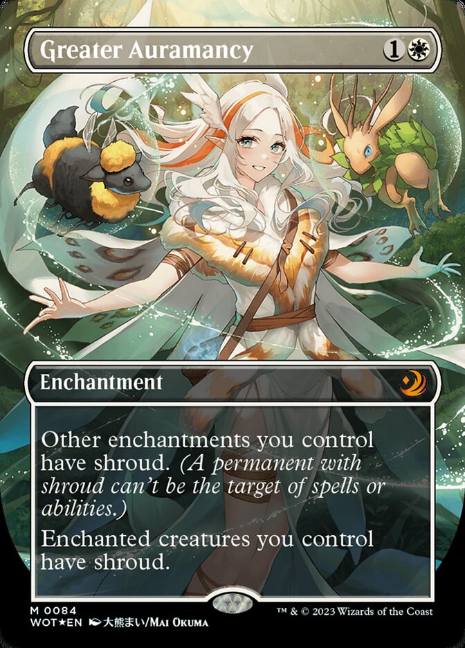 Greater Auramancy (Anime Borderless) (Confetti Foil) [Wilds of Eldrain
