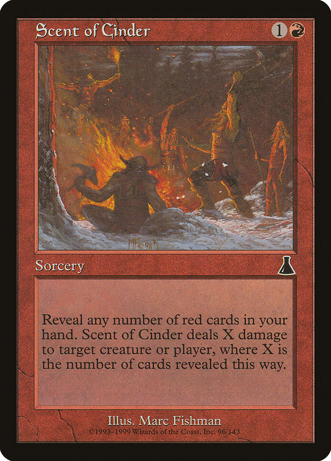 destiny mtg cards Scent of Cinder [Urza's Destiny]