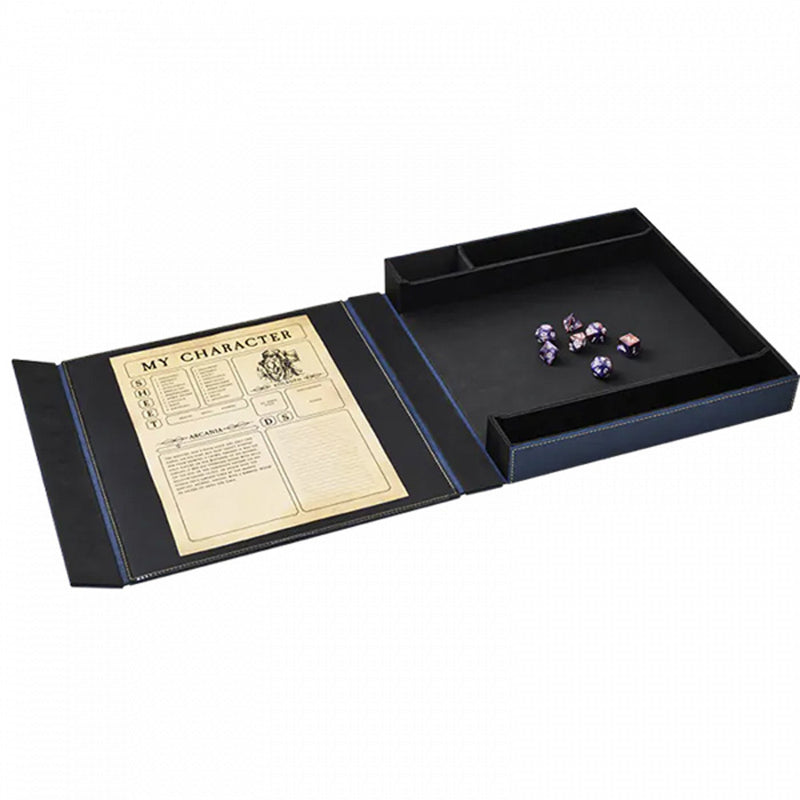 Dragon Shield: Player Companion RPG Accessory Box & Dice Tray - Midnight Blue