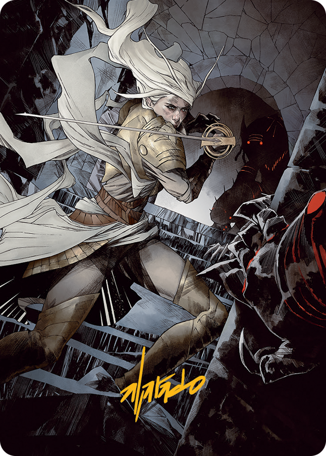 Thalia, Guardian of Thraben Art Card (Gold-Stamped Signature) [March o