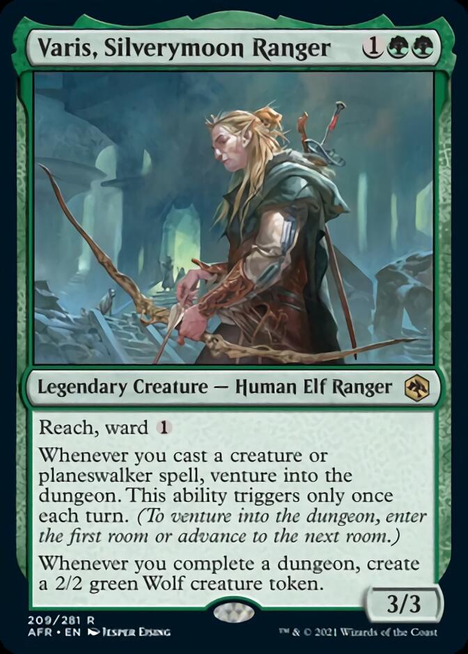 venture cards mtg Varis, Silverymoon Ranger [Dungeons & Dragons: Adventures in the Forgo
