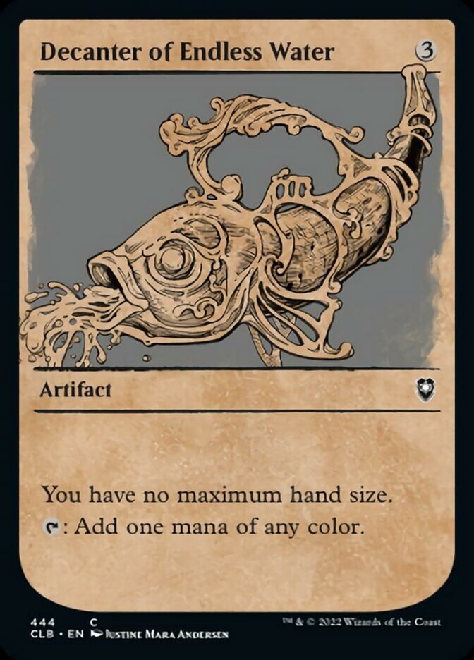 no max hand size cards mtg Decanter of Endless Water (Showcase) [Commander Legends: Battle for Ba
