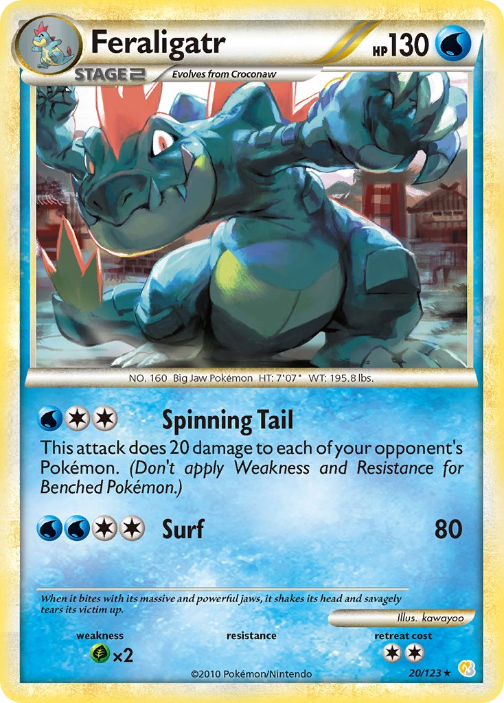 Feraligatr (20/123) (Theme Deck Exclusive) [HeartGold & SoulSilver: Ba Feraligatr (20/123) (Theme Deck Exclusive) [HeartGold & SoulSilver: Ba