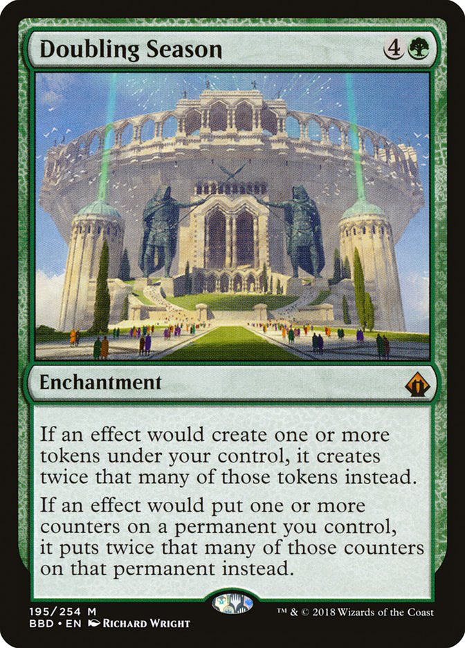 doubling season mtg similar cards Sell - Wilds of Eldraine If an effect would put one or more counters on a permanent you control Cards to pair with doubling