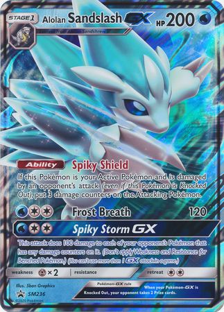 Alolan Sandslash GX (SM236) (Jumbo Card) [Sun & Moon: Black Star Promo Alolan Sandslash GX (SM236) (Jumbo Card) [Sun & Moon: Black Star Promo
