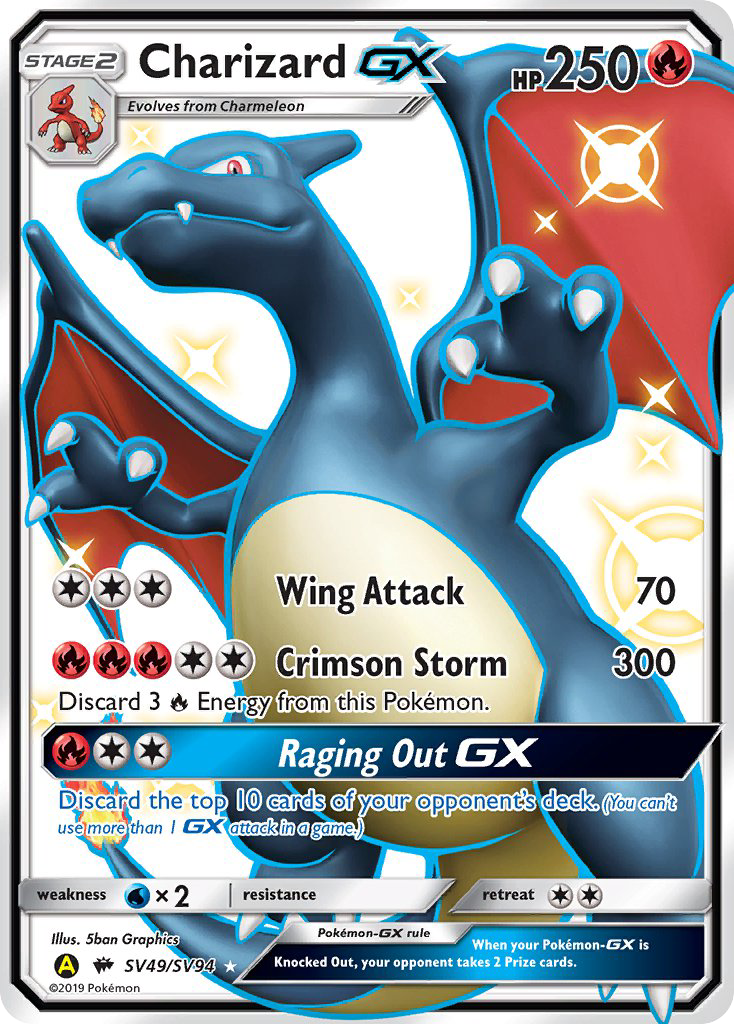 pokemon gx card prices Charizard GX (SV49/SV94) [Sun & Moon: Hidden Fates