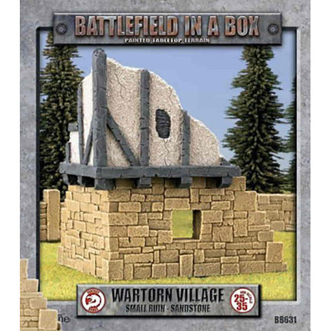 BB631 Wartorn Village: Small Ruin - Sandstone