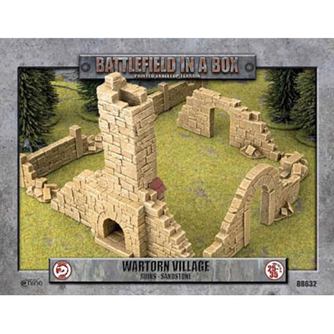 BB632 Wartorn Village: Ruins - Sandstone